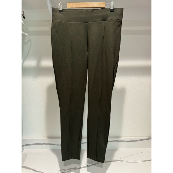 Seven Women's Green‎ Dress Pants Tapered Leg Stretch Leggings Size Large - Picture 1 of 9